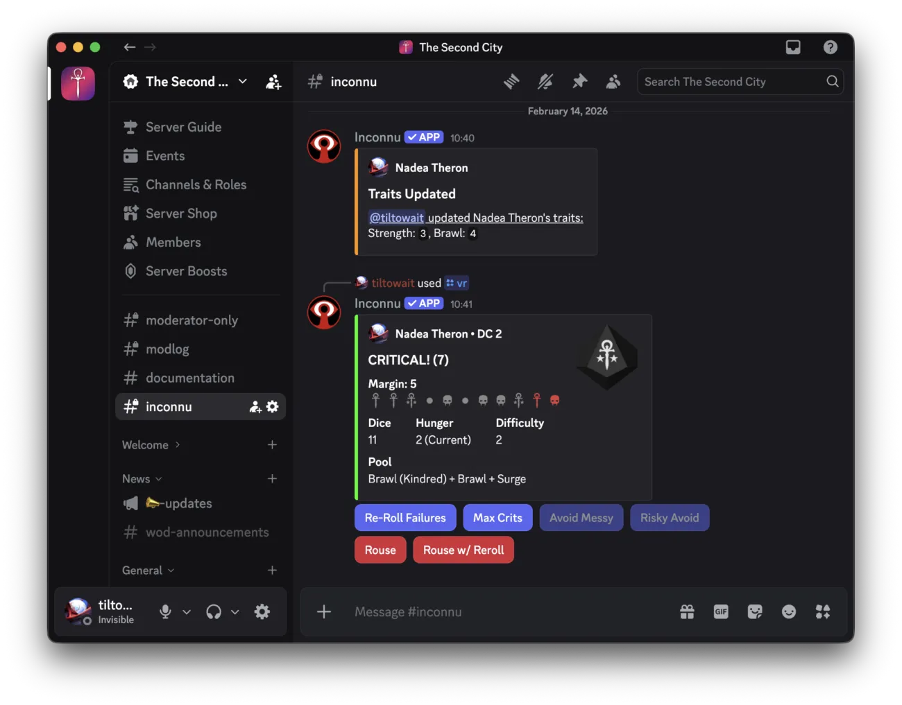 Discord showcase